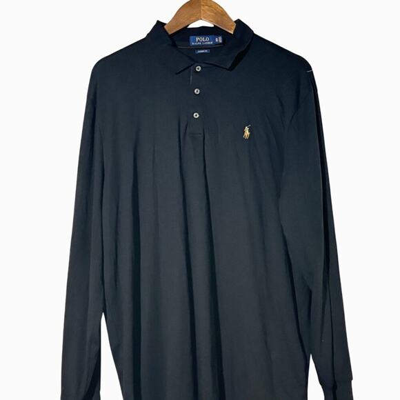 Polo Ralph Lauren · XL · Classic Fit Long Sleeve Polo · Cotton · Flesh Pony Logo - Picture 2 of 5
